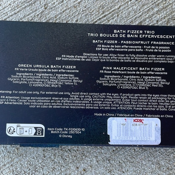 Disney Villains Bath Fizzer Trio NEW Passionfruit discontinued kids fun colorful - Picture 4 of 5